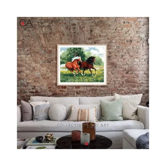 Printed Canvas 50x40 Wild horses CDA11881