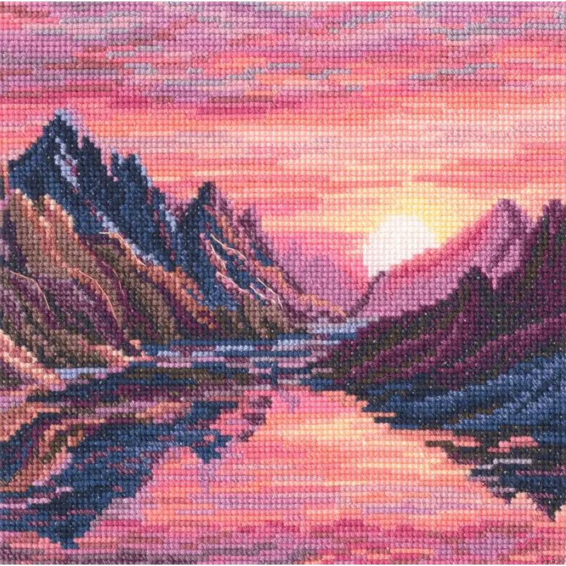 Kreuzstich-Sets "Farbe der Sonne" 15,5x15,5 cm RTOM1029