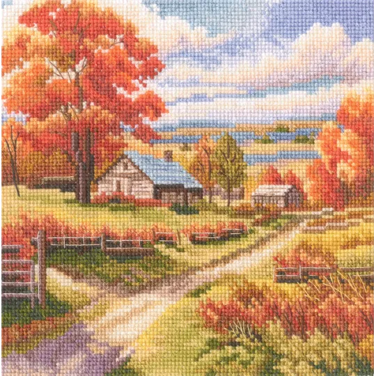 Cross-stitch kits "Colour of the sun" 15,5x15,5 cm RTOM1028
