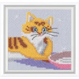 Kit Point de croix "Pessimiste" 9x8,5 cm RTOH005