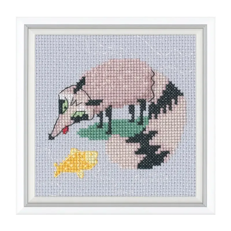 Cross-Stitch Kit "Dream lake" 10x10 cm RTOH004