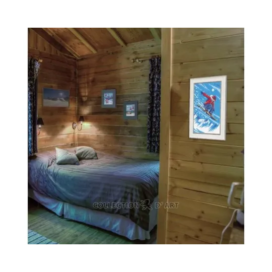 Cross-stitch kit "Snowboarder" 10,5x16,5 cm RTOC392