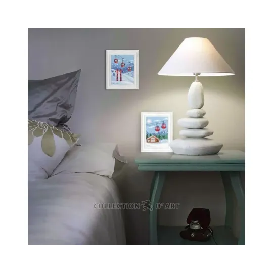 Cross-stitch kit "The mountains gain our hearts" 9x12 cm RTOC391