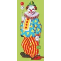 Bedruckte Leinwand 22x50 Jonglierender Clown CDA8059