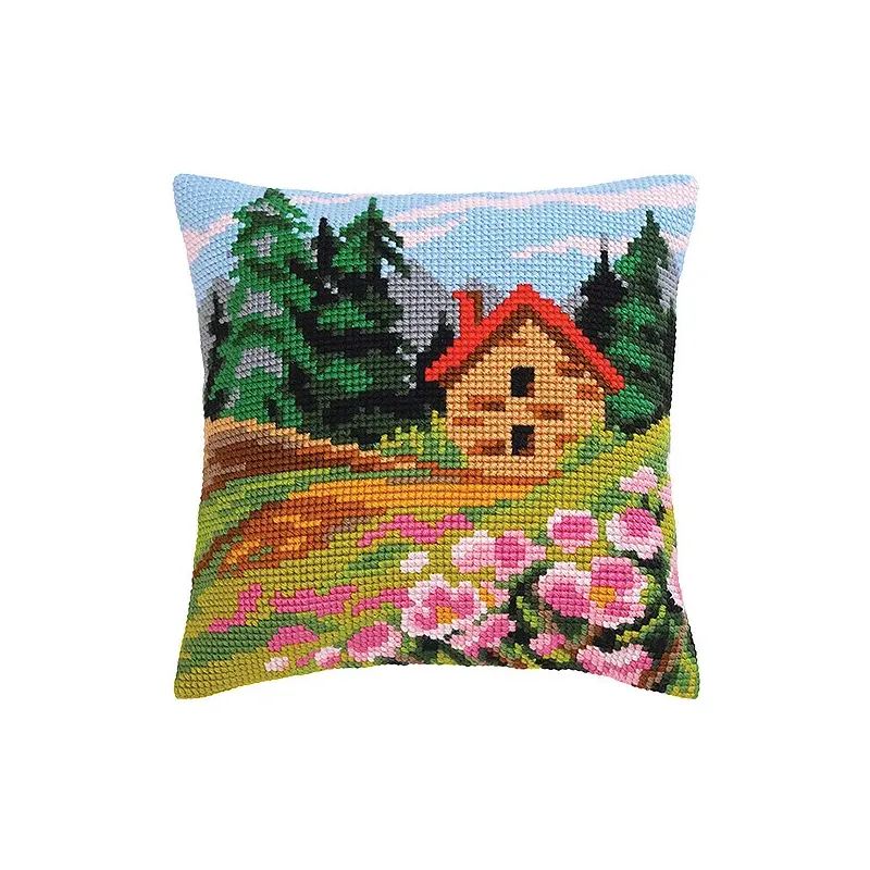 Cushion kit Cottage on the edge  40 X 40 cm CDA5462