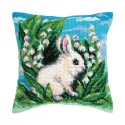 Kissen-Set Weißes Kaninchen 40 X 40 cm CDA5460