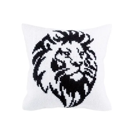 Kit de coussin Tête de lion 40 X 40 cm CDA5435