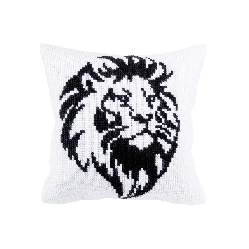 Kit de coussin Tête de lion 40 X 40 cm CDA5435