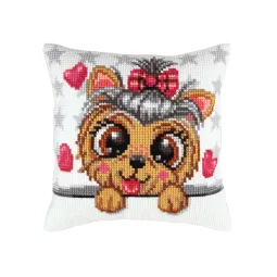 Kit de coussin Yorkshire terrier 40 X 40 cm CDA5434