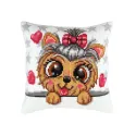 Kit de coussin Yorkshire terrier 40 X 40 cm CDA5434
