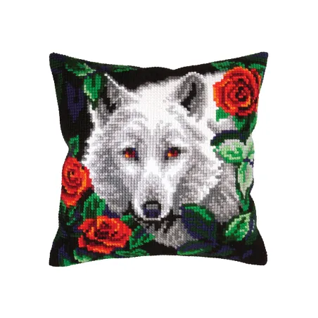 Kissen-Set Weißer Wolf 40 x 40 cm CDA5432