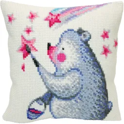 Kit de coussin Peindre les étoiles 40 X 40 cm CDA5420