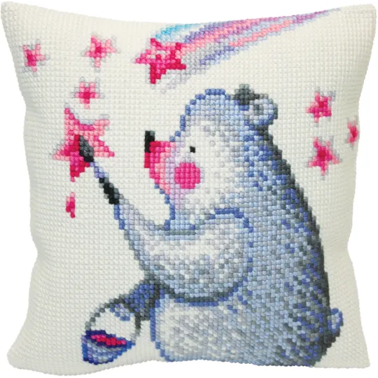 Kit de coussin Peindre les étoiles 40 X 40 cm CDA5420