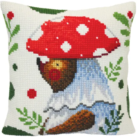 Kit de coussin Ours se promenant dans la forêt 40 X 40 cm CDA5419