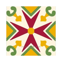 Ornement imprimé sur toile 14x14 CDA3005