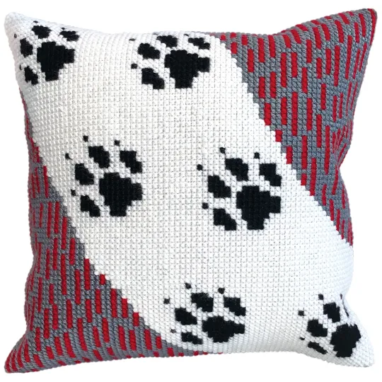 Kit de coussin Traces de loup 40 X 40 cm CDA5411