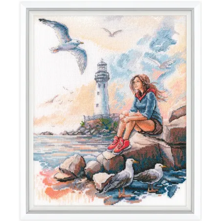 Cross-stitch kits "The sea of ​​my dreams" 22,5x28 cm RTOM1048