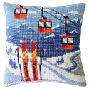 Counted Cushion kit "Alpine skiing" 40 x 40 cm CDA5490CC