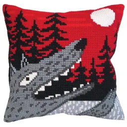 Cushion kit Singing at the moon  40 X 40 cm CDA5410