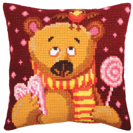 Kit de coussin Candy Teddy 40 X 40 cm CDA5394