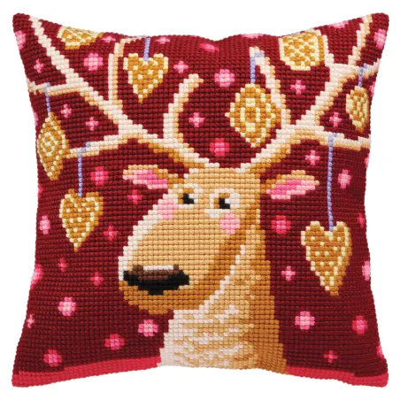 Cushion kit Christmas gingerbreads 40 X 40 cm CDA5390