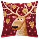 Cushion kit Christmas gingerbreads 40 X 40 cm CDA5390