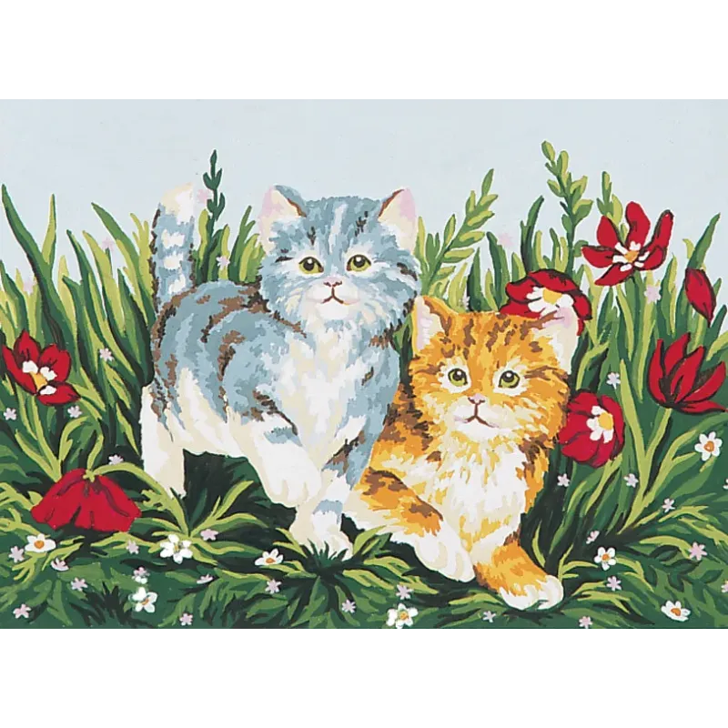 Toile imprimée 22x30 Chatons enjoués CDA6032