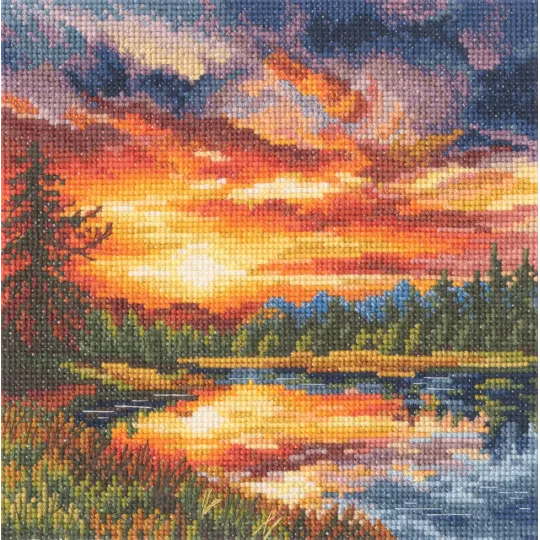 Kreuzstichsets "Farbe der Sonne" 15,5x15,5 cm RTOM1031