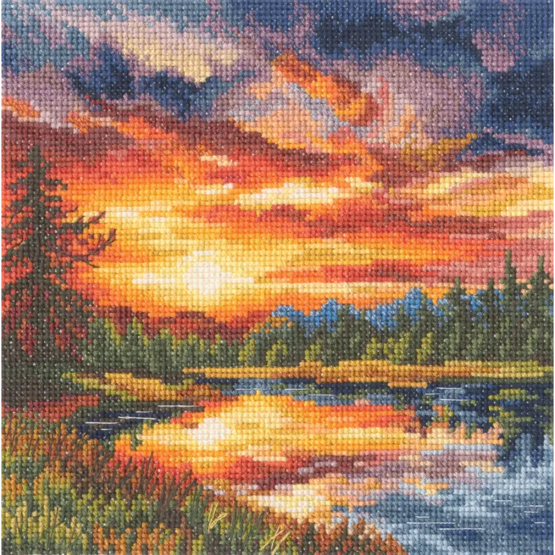 Kreuzstichsets "Farbe der Sonne" 15,5x15,5 cm RTOM1031