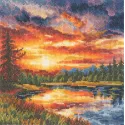 Kreuzstichsets "Farbe der Sonne" 15,5x15,5 cm RTOM1031