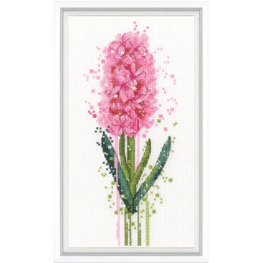 Cross-stitch kits "Watercolour hyacinth" 9x21,5 cm RTOM1032