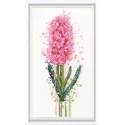 Cross-stitch kits "Watercolour hyacinth" 9x21,5 cm RTOM1032