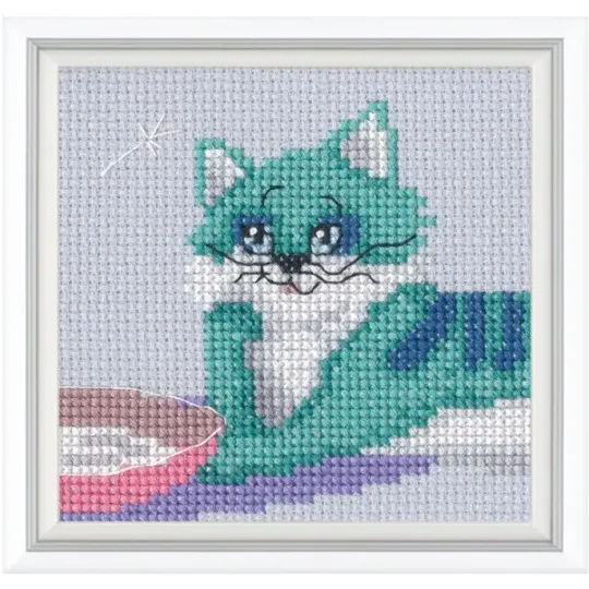 Cross-Stitch Kit „Optimist" 9x8 cm RTOH006