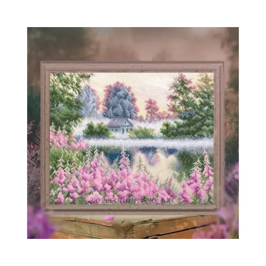 Набор для вышивания крестиком Pink fog RTOM987