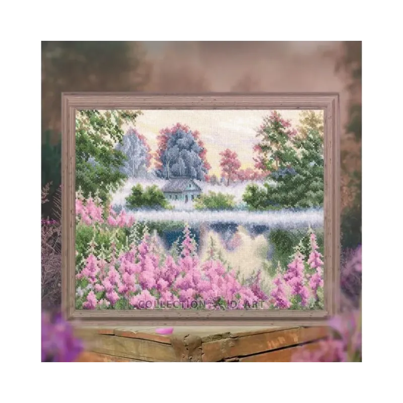 Набор для вышивания крестиком Pink fog RTOM987