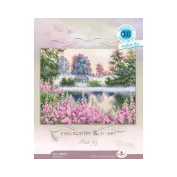 Kit de point de croix Brouillard rose RTOM987