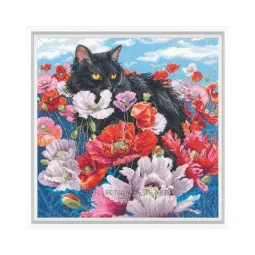 Kryželiu siuvinėjimo rinkinys „Miela vasara!“ 30x30 cm RTOM913