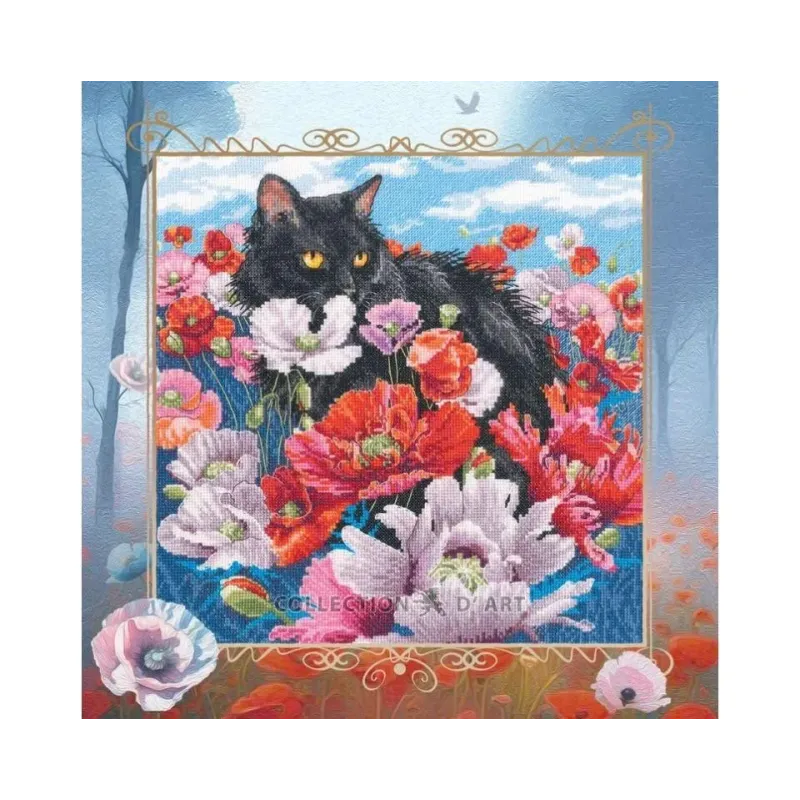 Kryželiu siuvinėjimo rinkinys „Miela vasara!“ 30x30 cm RTOM913