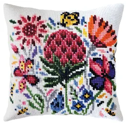 Kit de coussin Trèfle des prés 40 X 40 cm CDA5464