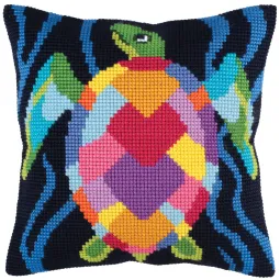 Kit de coussin Mosaïque marine 40 X 40 cm CDA5346