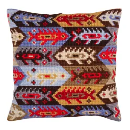 Kit de coussin Ornement - poisson 40 X 40 cm CDA5366