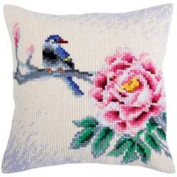 Kissen-Set Blume und Vogel 40 x 40 cm CDA5319