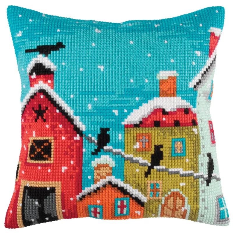 Kit coussin Matin d'hiver 40 x 40 cm CDA5350