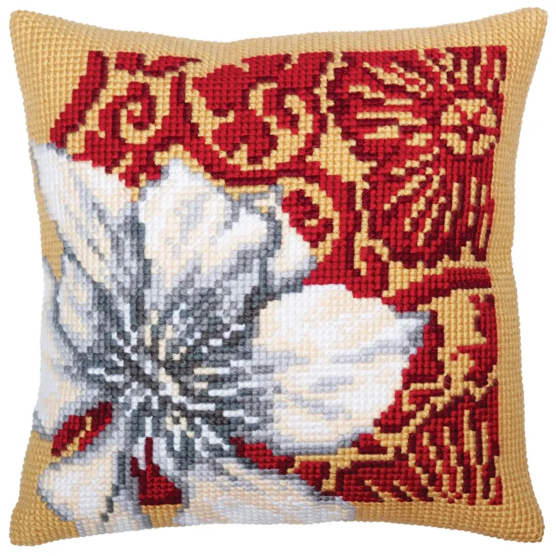Kissen-Set Weiße Lotusblume 40 X 40 cm CDA5330