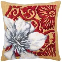 Coussin blanc lotus 40 X 40 cm CDA5330