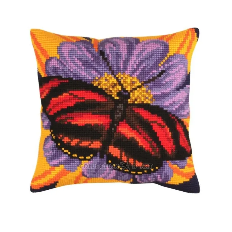 Kit de coussin graphiques Papillon 40 X 40 cm CDA5306