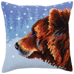 Cushion kit Winter animals  40 X 40 cm CDA5305