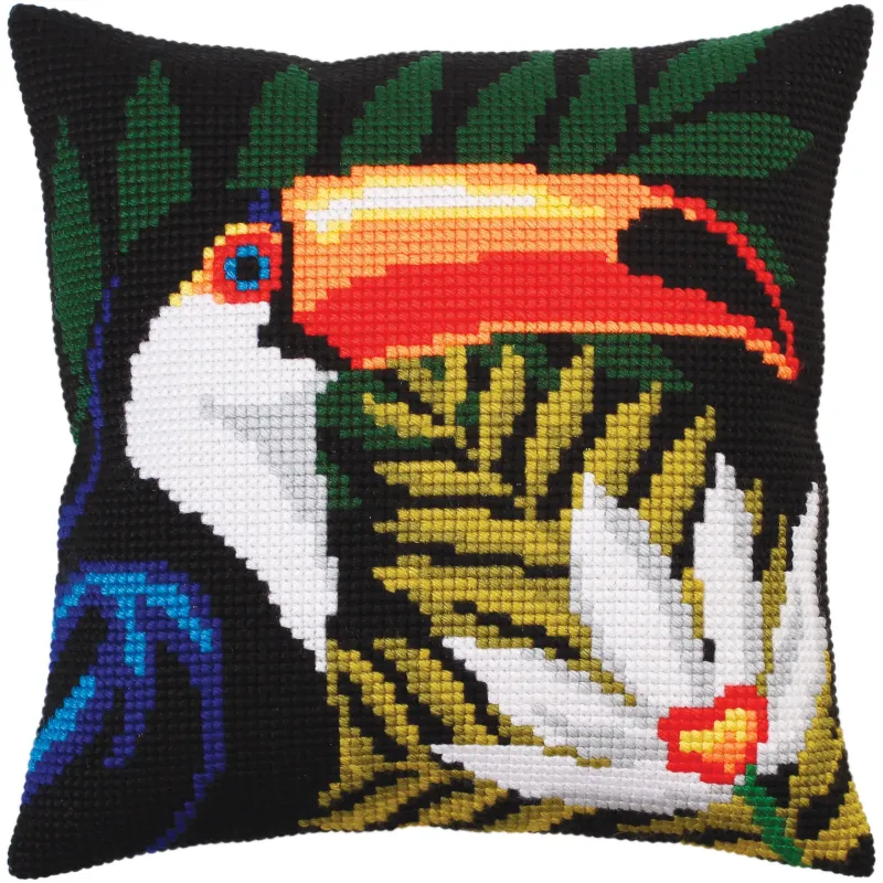 Kit coussin Jungle nocturne 40 X 40 cm CDA5302