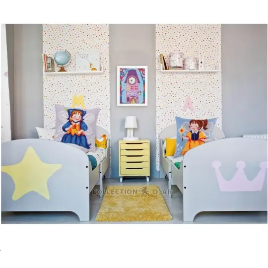 Kit coussin Fée-Campanule 40 X 40 cm CDA5282