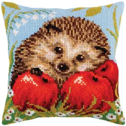 Kissen-Set Igel mit Äpfeln 40 x 40 cm CDA5271